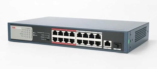 HIKVISION 16 Port Gigabit Unmanaged POE Switch DS-3E0518P-E/M