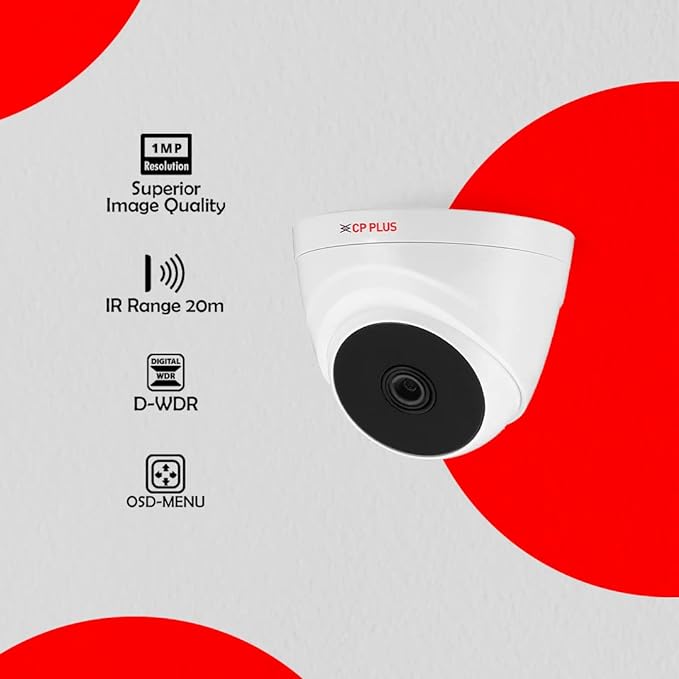 CP PLUS CP-URC-DC24PL2-V3 2.4MP Dome Camera