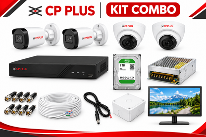 CP PLUS 2MP HD CCTV Camera Kit | 2 Bullet 2 Dome |