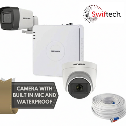 Hikvision 3camera 2mp CCTV camera kit