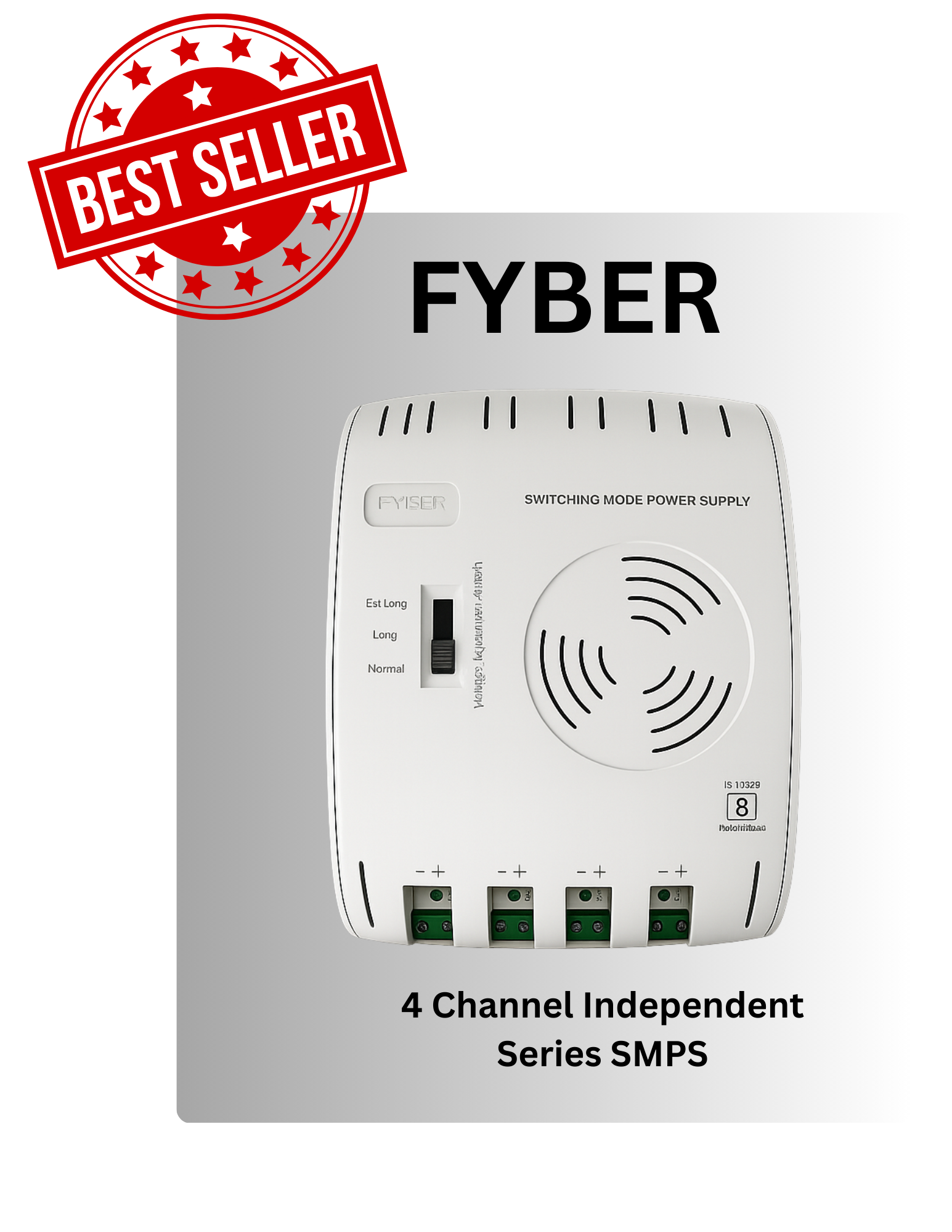 FYBER 4 Channel Independent Series SMPS with 'Best Seller' label on a white background