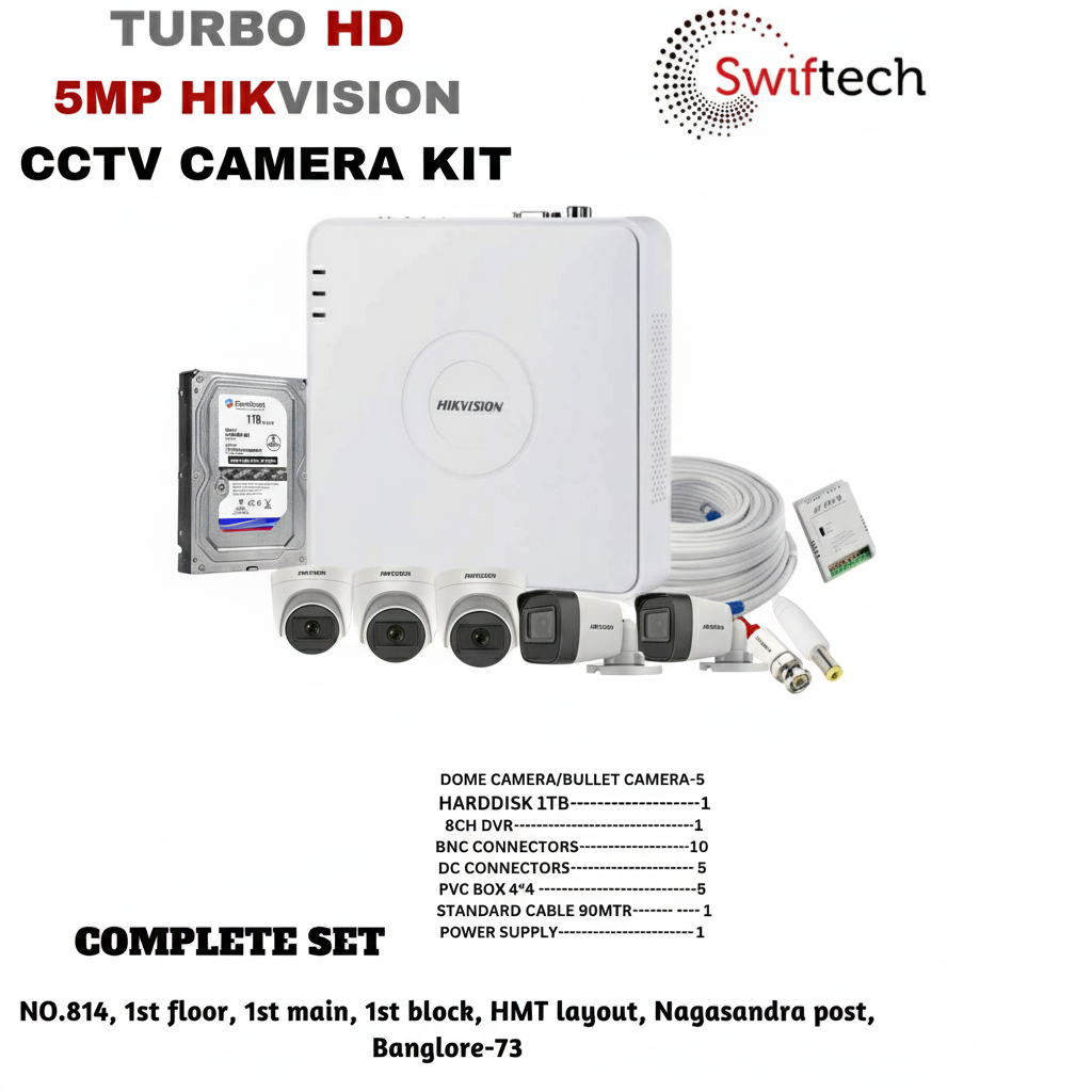 HIKVISION 5 camera 5 MP CCTV camera