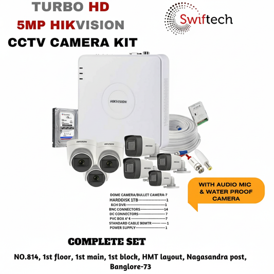 HIKVISION 7 camera 5MP CCTV camera