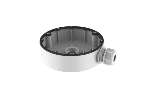 Hikvision Aluminum Alloy Junction Box for Hikvision Dome Cameras - Waterproof with Dual Inlet Design, White | DS-1280ZJ-DM8