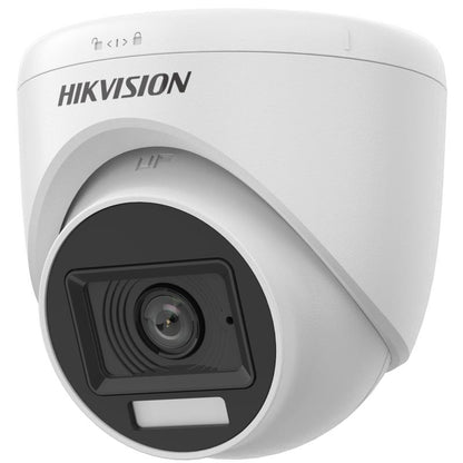 HIKVISION 2MP Smart Hybrid Light Audio Fixed Turret Camera | DS-2CE76D0T-LPFS