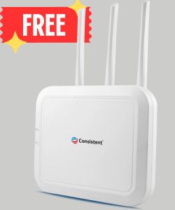 CP PLUS CCTV 2MP IP Camera Kit | 2 Dome + 2 Bullet IP Cameras, 4CH NVR with 8+2 PoE Ports, 1TB Consistent HDD | Free Router