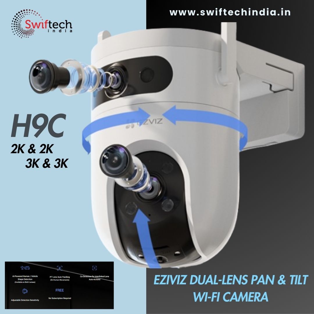 Hikvision | EZIVIZ H9c 2K Dual-Lens Pan & Tilt Wi-Fi Camera
