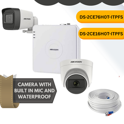 HIKVISION 8 camera 2mp CCTV camera kit FREE installation