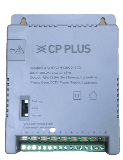 CP PLUS 8 Channel Power Supply | CP-DPS-PD08V2-12D