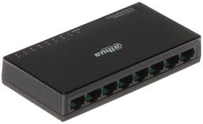 Dahua 8-Port Desktop Gigabit Ethernet Switch-DH-PFS3008-8GT-L, LAN Capable, Black