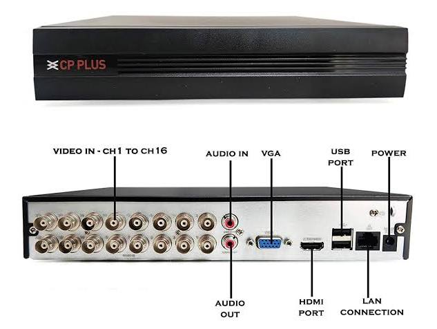 CP PLUS CP-UVR-1601E1V-I 16-Channel AI Hybrid Digital Video Recorder (DVR)