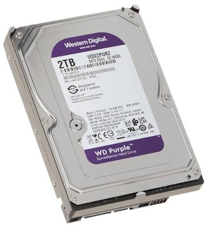 WD Purple 2TB Surveillance Hard Drive – WD22PURZ