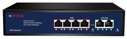CP PLUS CP-DNW-GPU4G2-48-V3 6-Port Gigabit PoE Switch