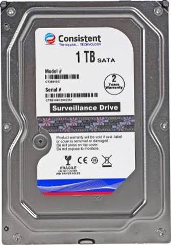 Consistent 1TB Surveillance Hard Drive  ST-CT3001SC