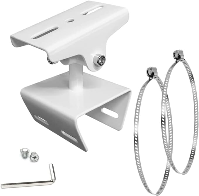 Bectro CCTV Security Camera Pole Mounting Bracket with 2 Nos.100mm SS ...