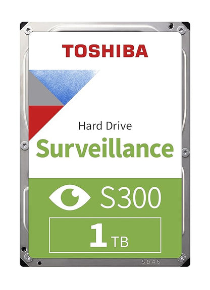 TOSHIBA S300 1TB 3.5 inch Surveillance Internal Hard Drive – SATA 6 Gb/s 5700 RPM 64 MB Cache