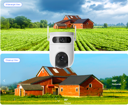 Hikvision | EZIVIZ H9c 2K Dual-Lens Pan & Tilt Wi-Fi Camera